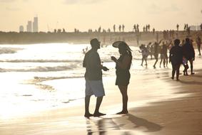 couple Love at Beach Sunset