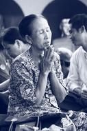 Pray Woman Myanmar