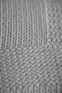 grey knitting, various patterns