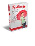 Colorful book about fashion on white background