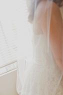details of wedding veil