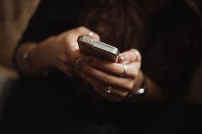 phone in Woman Hands
