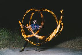 Dark Night Path fire