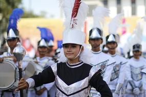 girls in uniform for festival