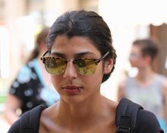 Beautiful Young Girl with sunglasses