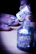 Making the colorful fingernails