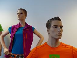 Man and Woman as a Stylish dolls