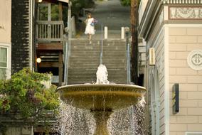 water fountain in city