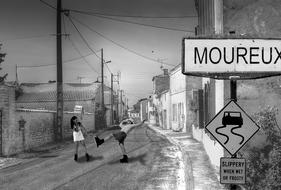 Man Woman street monochrome