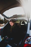 goodly Woman in car