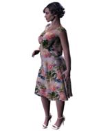 clipart of vintage adult woman dress