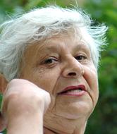 caucasian Old Woman, Face close up