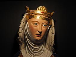 bust of empress kunigunde in basel cathedral in munster