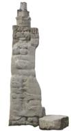 isolated Woman Stone Figure