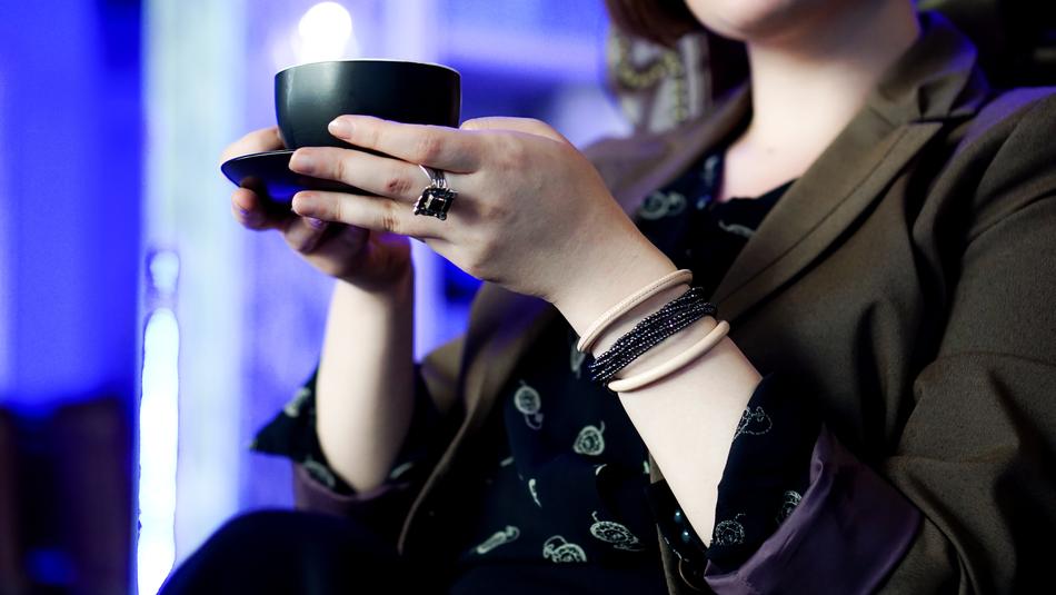 Coffee Hands Girl
