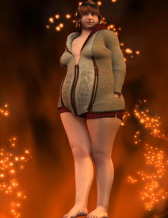 digital art of female rubens figure