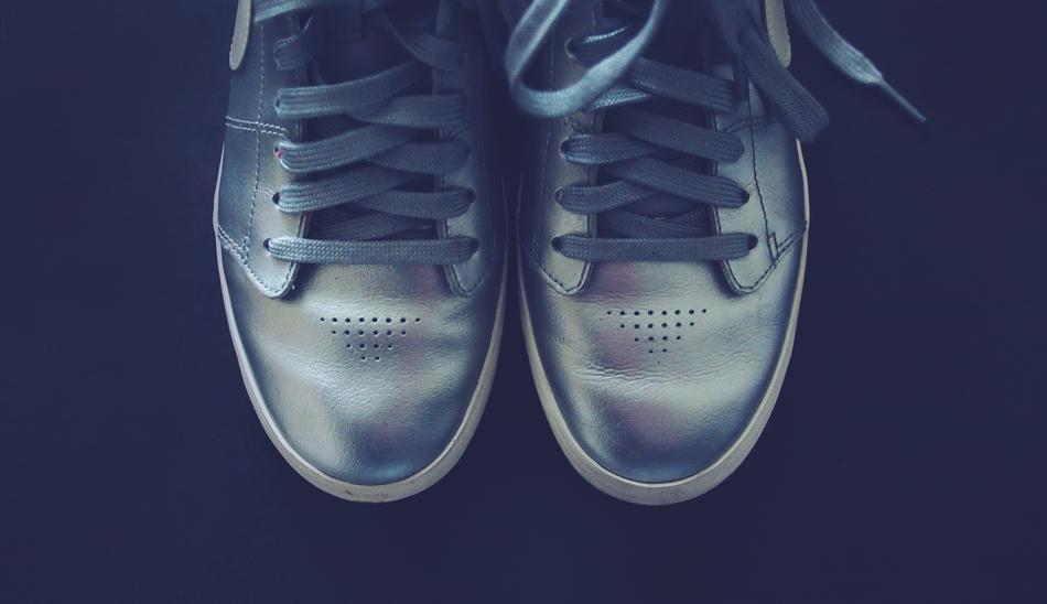 Silver Shoes Sneakers