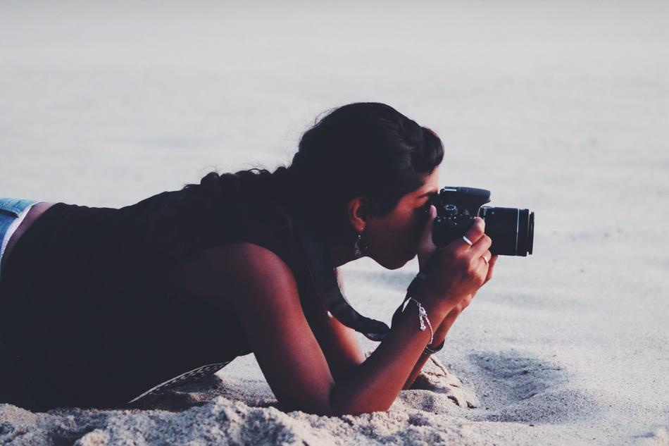 Camera Girl Outdoors