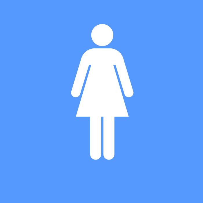 woman blue icon