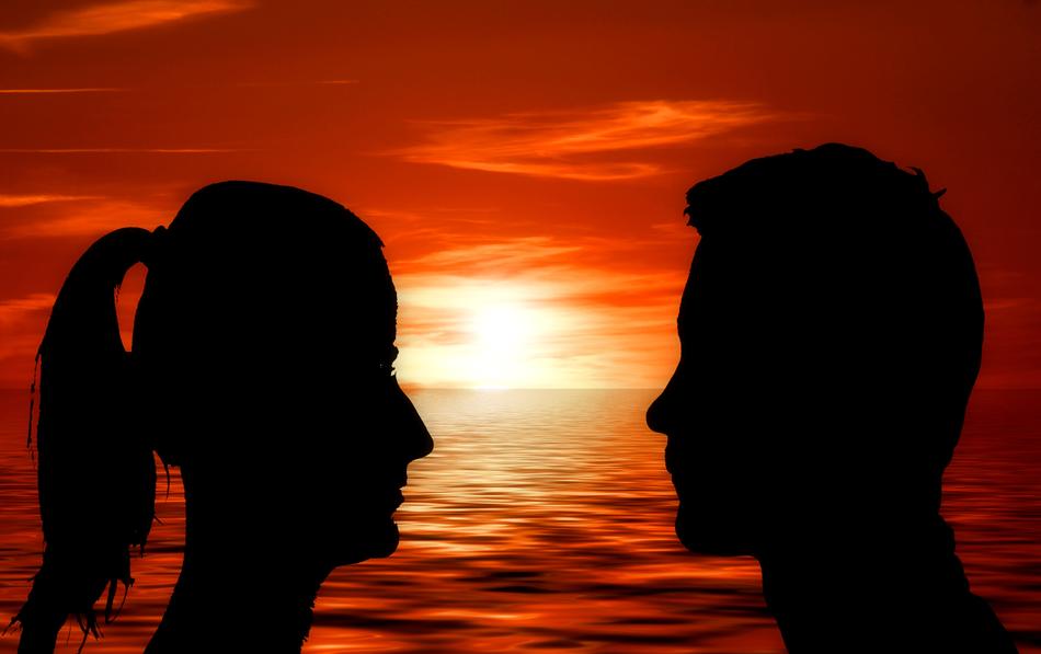 lovers man woman background
