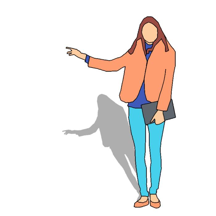 female stopping taxi