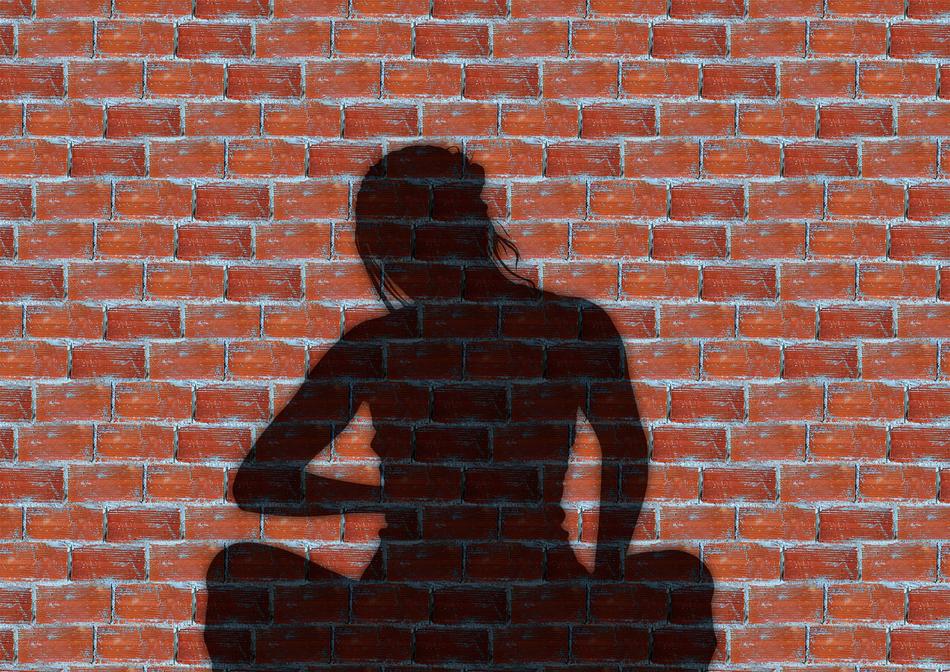 meditation wall shadow
