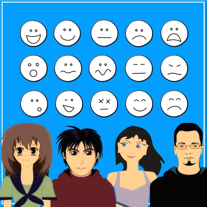 emotions emoticon group team