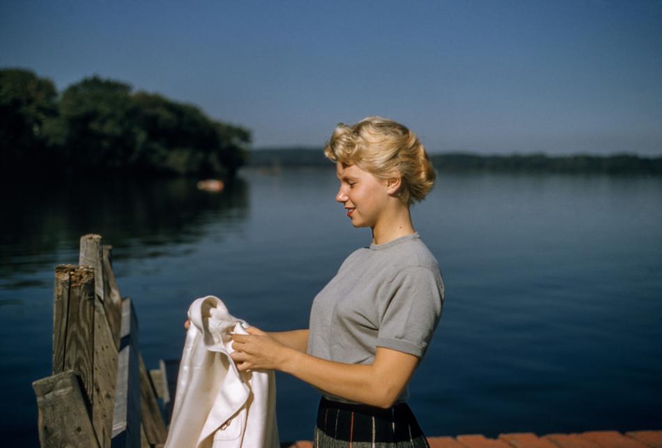People Woman Lakeside