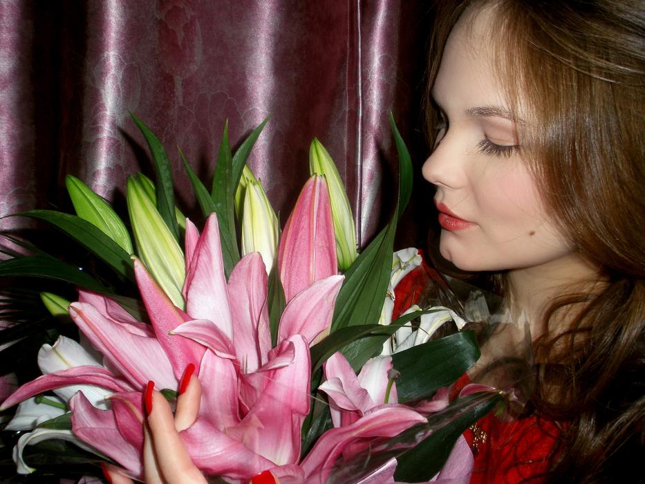 Bouquet Girl Woman