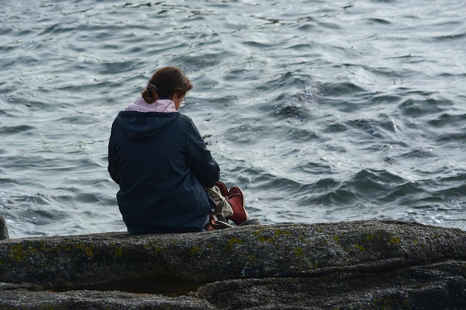 Solitude Character Woman on beach