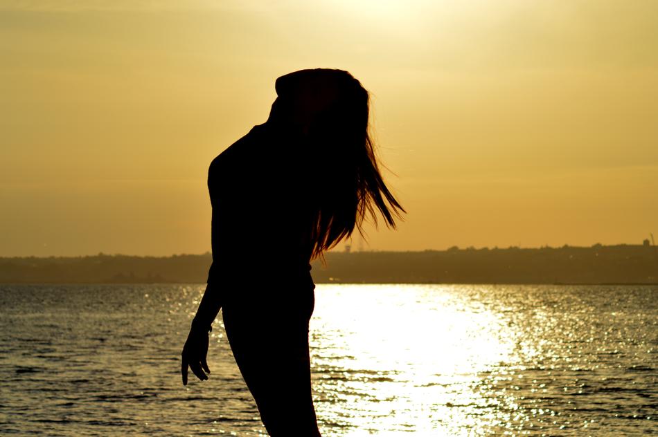 Woman Silhouette Sun