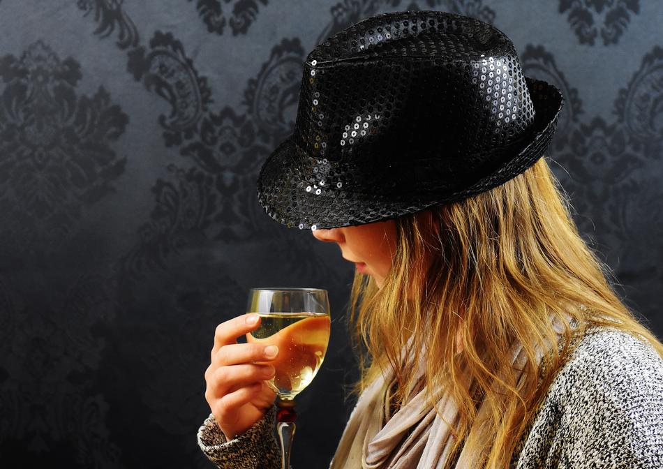 Woman Hat Champagne