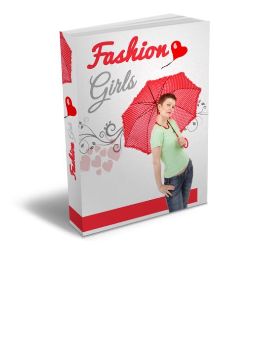 Colorful book about fashion on white background