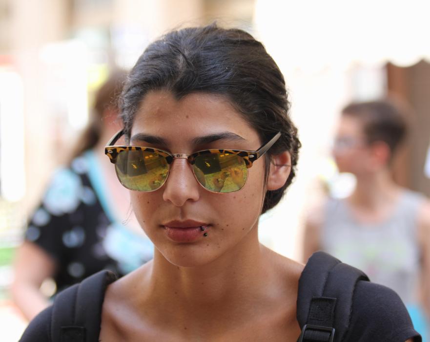 Beautiful Young Girl with sunglasses