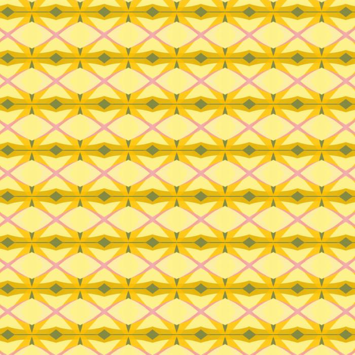 yellow pattern on the wallpaper