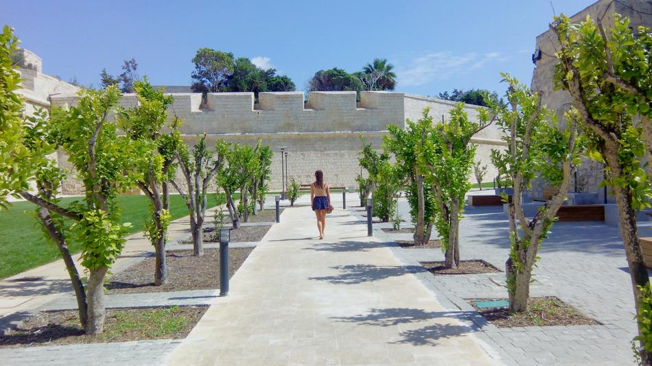 Woman Walking Mdina