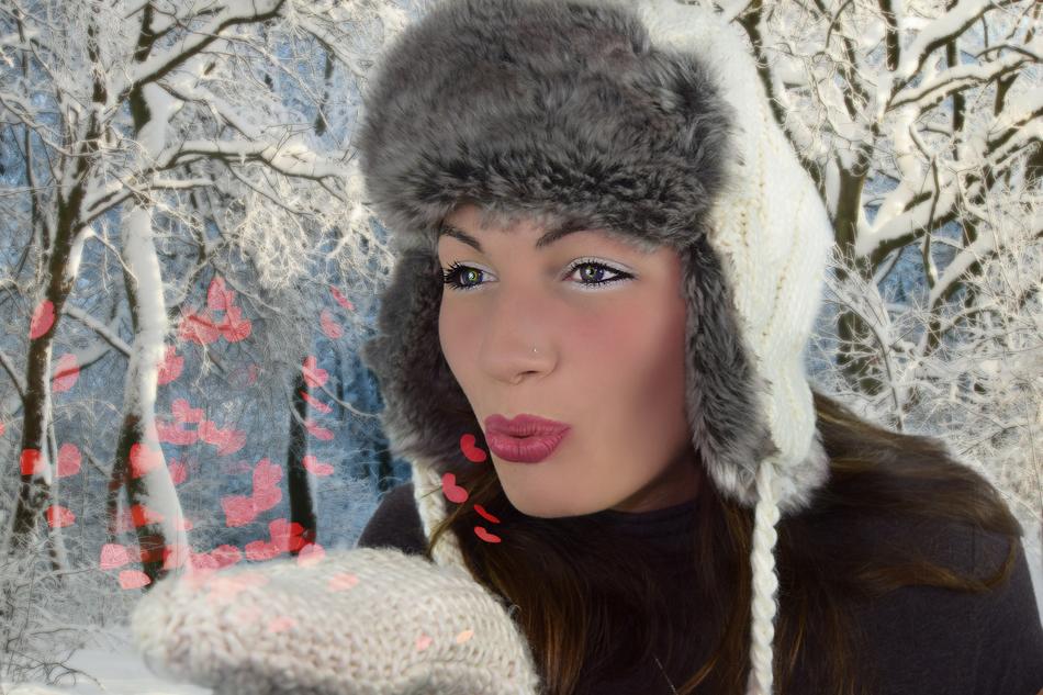 Woman Winter Heart