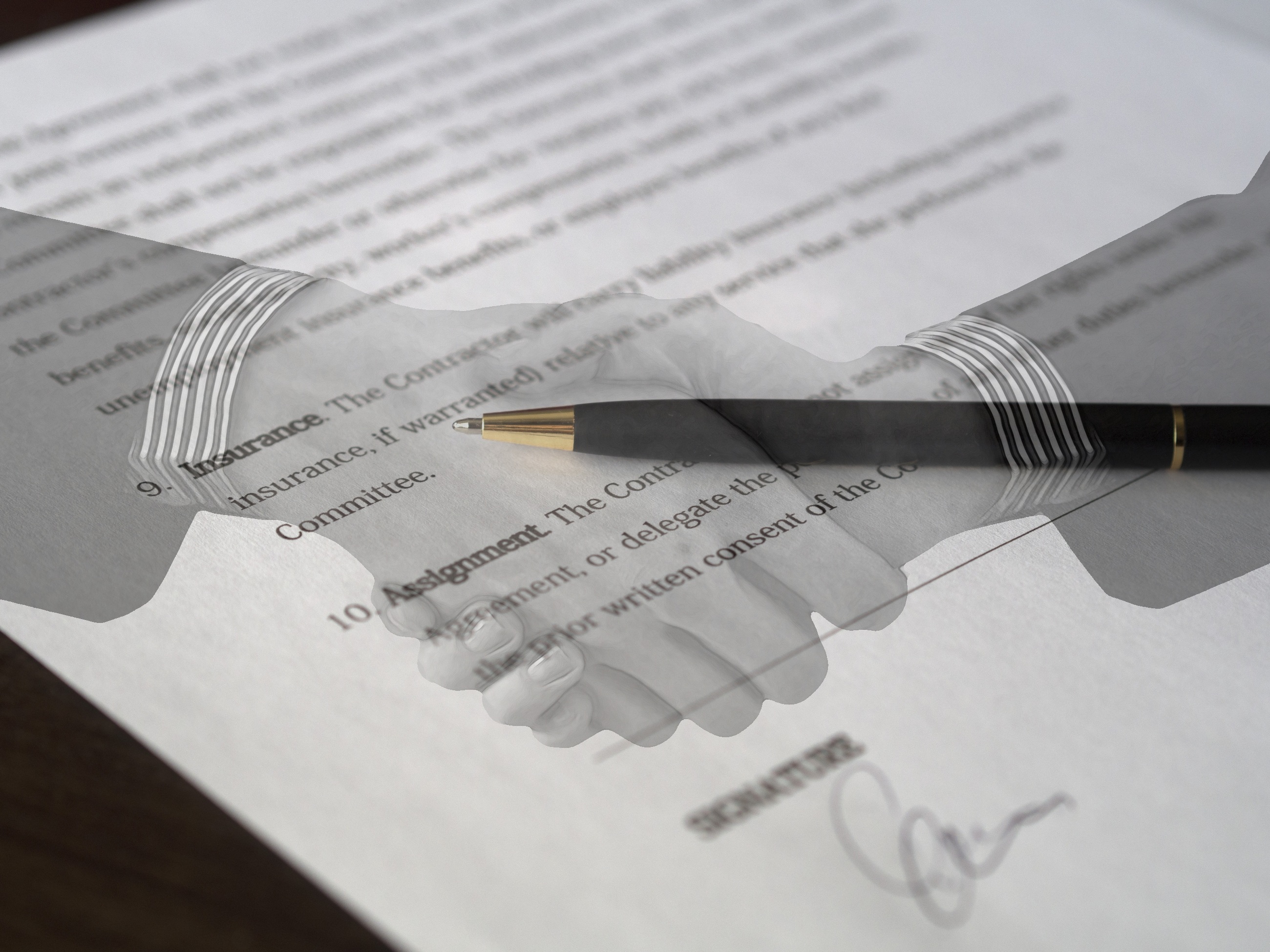 Contract Agreement Signature drawing free image download