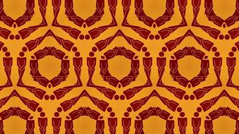 kaleidoscopic orange background