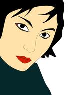 woman face makeup clipart