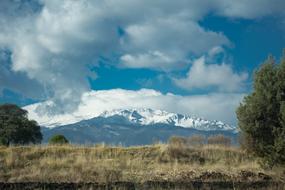 Volcano Sleeping Woman Snow