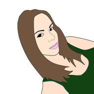 woman face digital illustration