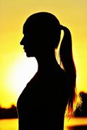 Silhouette Shadow Image Woman