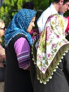 traditional Headscarf wearing Woman