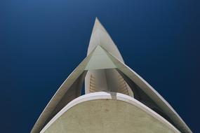 pointed facade of a modern building