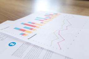 report with financial chart