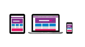 mobile devices website drawing