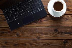 Coffee Table and laptop