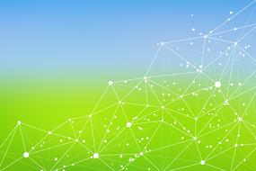 blue and green background geometric