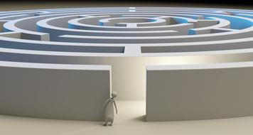 maze labyrinth solution drawing